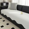 Summer Special-Shaped Waffle Solid Color Sofa Cushion Straight Row Non-Slip Summer Mat Leather Sofa Cushion Cool Cover