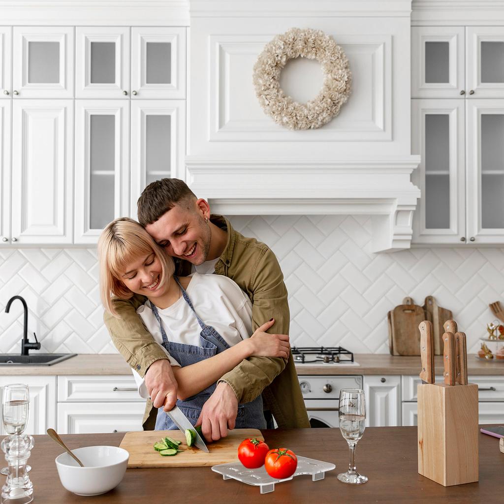 12 st Plast Avrinningshylla För 1/6 Storlek Matbehållare Klar Plastgaller Akryl Matavrinningsbrickor Plast Avrinningsbricka Klar Avrinningsbricka