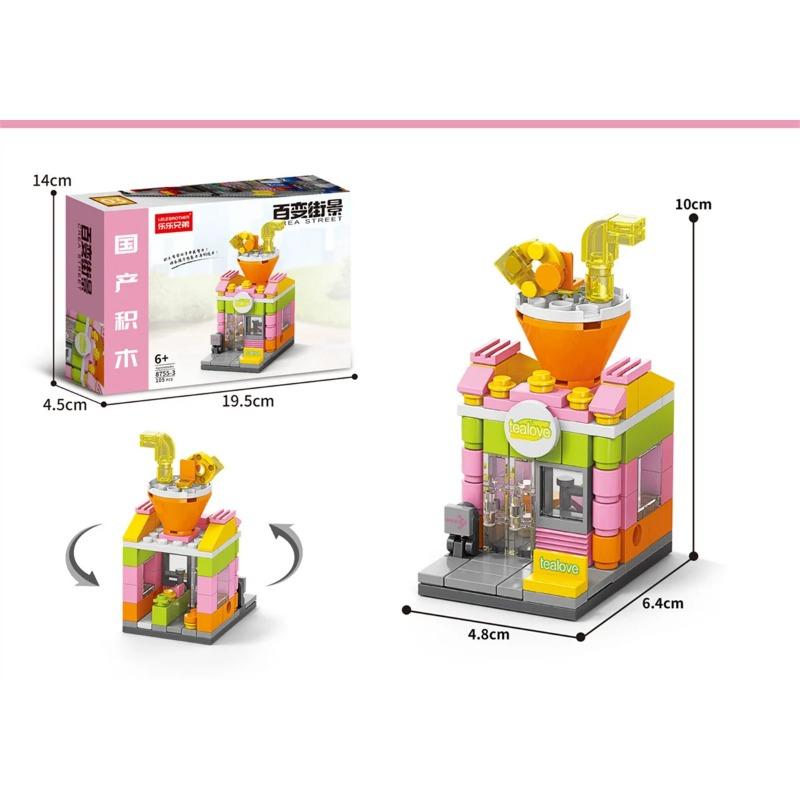 Baustein Spielzeug Straßenszene Baustein Montage Baustein Pädagogisches Spielzeug Ornament