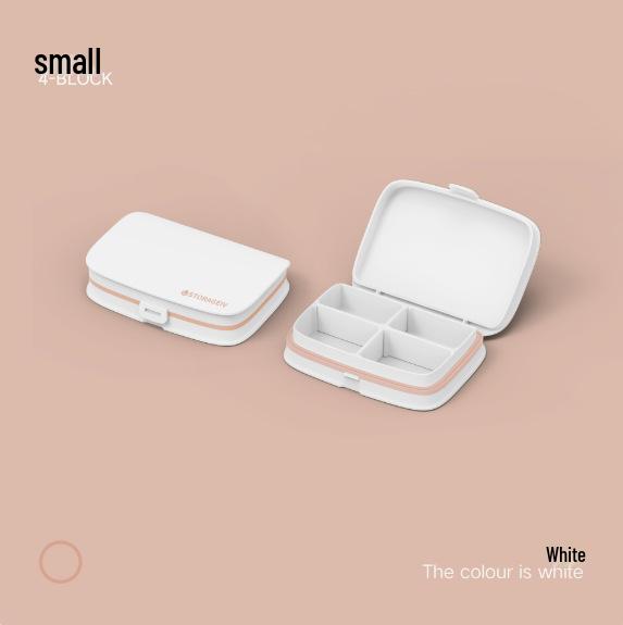 

Diamond-Studded Portable Weekly Pill Dispenser – Small, Sealed, Mini Medicine Box