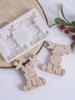 Christmas Reindeer Ornament Silicone Molds DIY Handmade Soap Scented Candle Elk Mold Gypsum Resin Craft Mould Home Decor Gifts