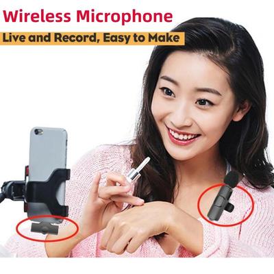 Bezdrátový klopový mikrofon Kebidu Přenosný audio a video záznam Mini mikrofon Mike pro živé vysílání Android Herní telefon Mikrofon Zástrčka typu C