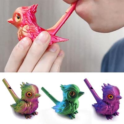 3D Water Bird Whistle for Infants Children Toys Bird's Call for Babies Can Add Water To Whistle for Training Musical Instrume