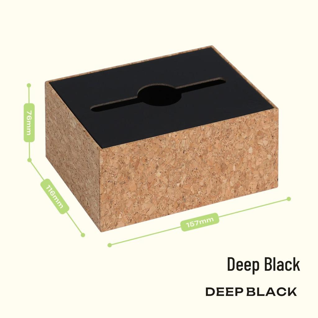 Eco-Friendly Cork Tissue Box - High-End, Odor-Free, Magnetic Closure, Light Luxury Design for Restaurants