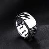 Fashion Simple 316L Stainless Steel Link Chain Rings For Men Women Punk Hip Hop Personality Retro Ring Party Biker Jewelry Gifts