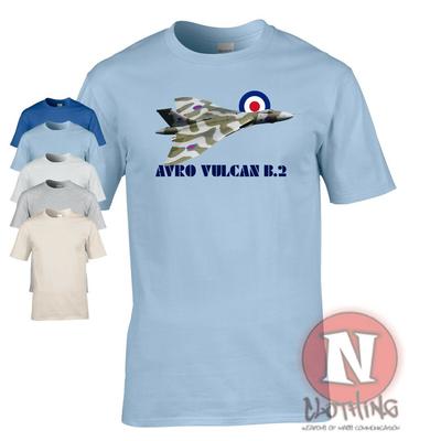 Raf Avro Vulcano B.2 T-shirt Ala Delta Bomber Aeromobile Guerra Fredda Reale Aeronautica