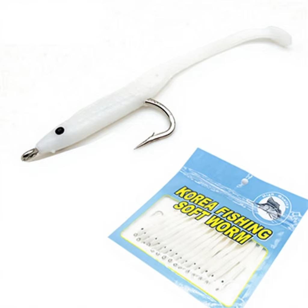 Factory Made Multi Color Pre Rigged Eel Bait High Quality Soft Plastic for Repeated Saltwater Use