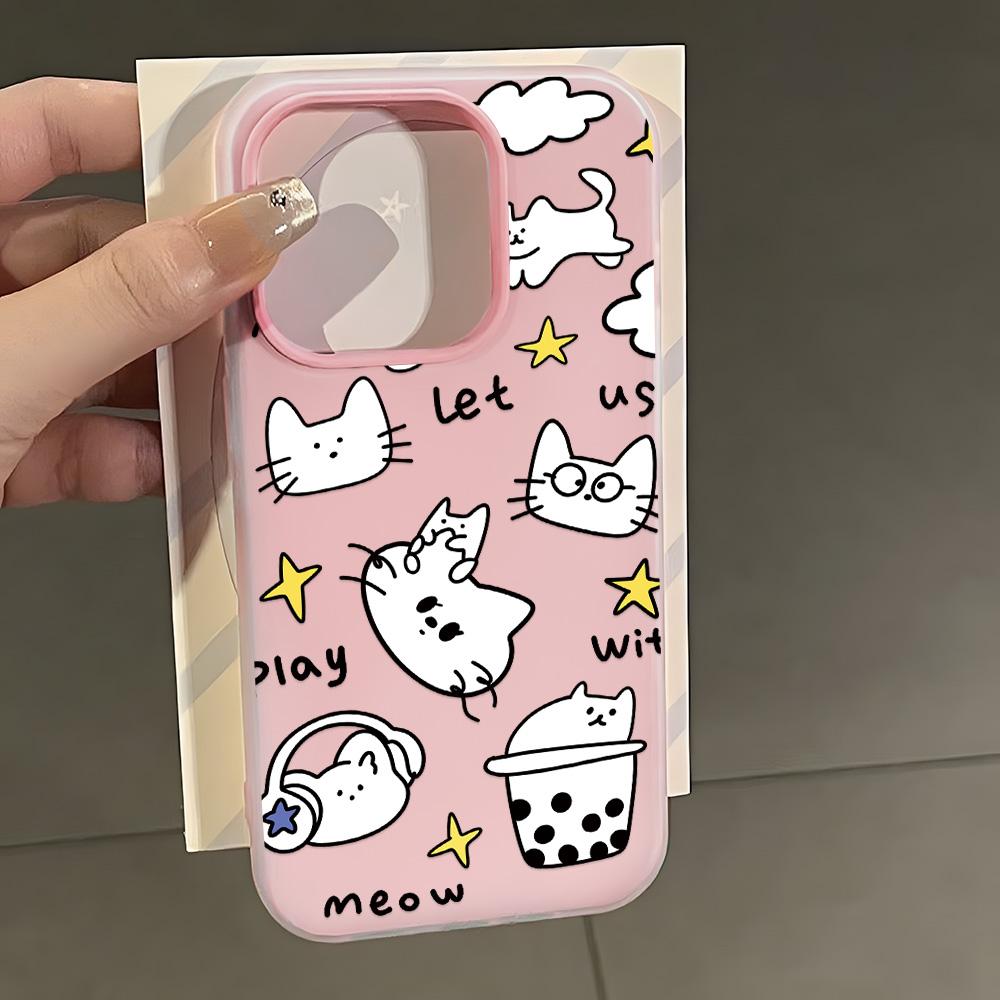 Bemalte Handyhülle für iPhone 15 11 13 14 für 15 16 Pro Max 12 13 16 Pro Niedlich Fasion Lustig Lanyard Handyhülle Neueste Top-Selling-Empfehlungen