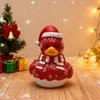 Christmas Duck Ornaments Holiday Resin Ducks Festive Christmas Ornament Duck Snowman Punk Goth Resin Duck for Home Halloween