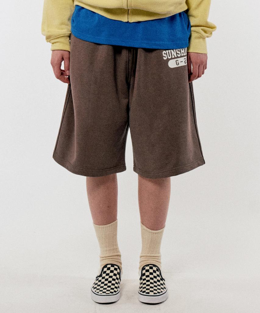 GOLDEN SUNSHINE G-2 Bermuda Sweat Shorts_Brown