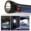 BHBL Solar/Rechargeable Multi Function LED Flashlight,Waterproof,with Emergency Strobe Light,USB Charging Cable,Fast Charging
