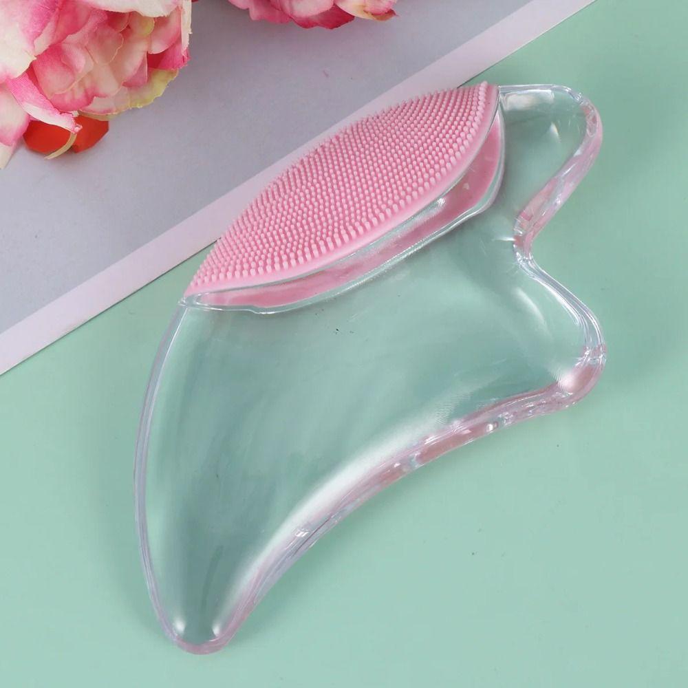 Wrinkle Removal Facial Massage Scraper Transparent Resin Facial Guasha Massager  Skin Care
