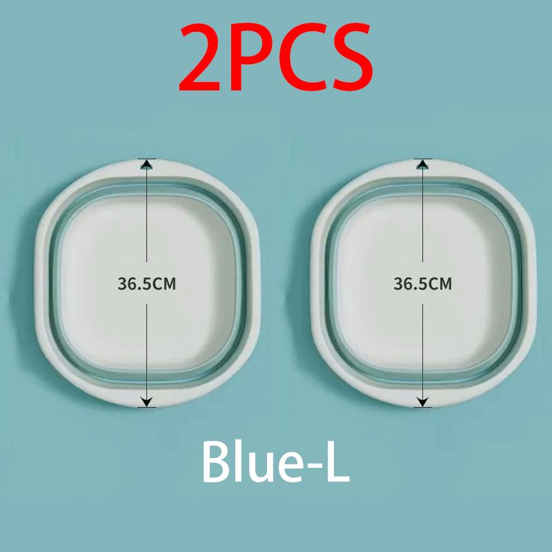 Plastic Wash Basin Folding Tub for Laundry Foldable Camping Basin Collapsible Washing Bowl Portable Wash Basins for Home BXLP01