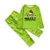 Cartoon Letters Print Family Matching Long Sleeved Parent-child Suit Home Clothes Suit Fall
