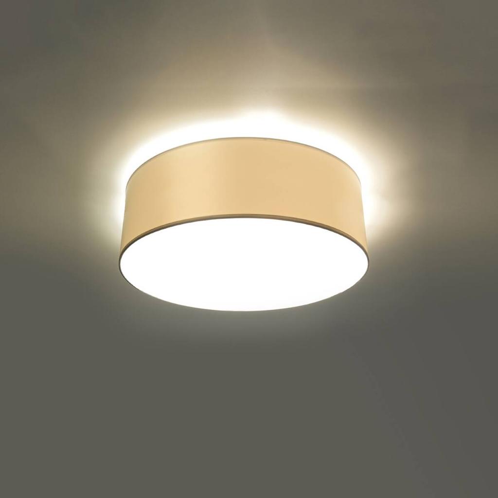 Plafon Sufitowy Okrągły Biały Ø25 Arena 1Xe27 15W Sl.0129 Sollux Lighting
