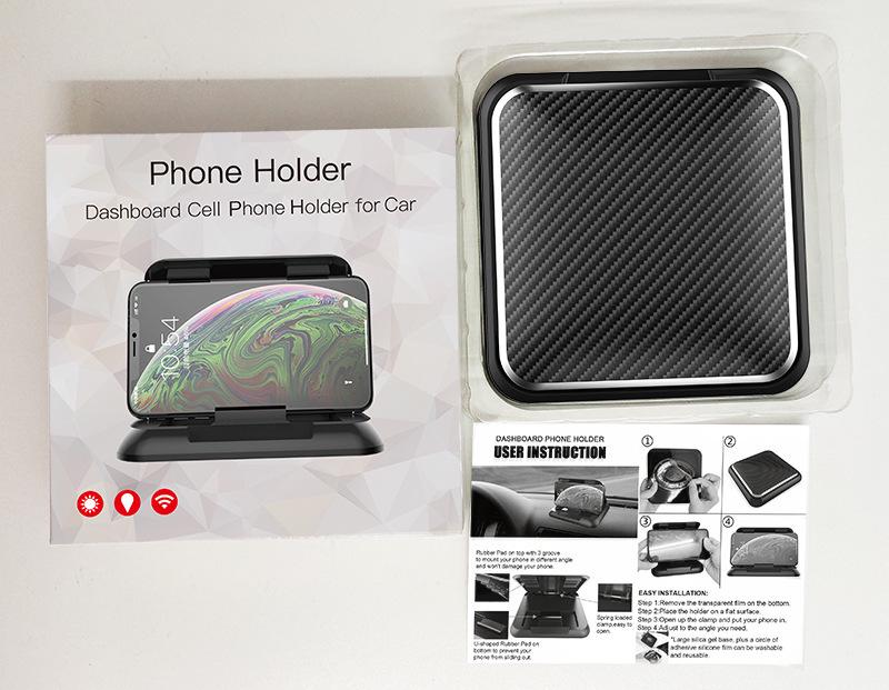 Universal Car Phone Holder with Anti-Slip Pad for Enhanced Dashboard Navigation