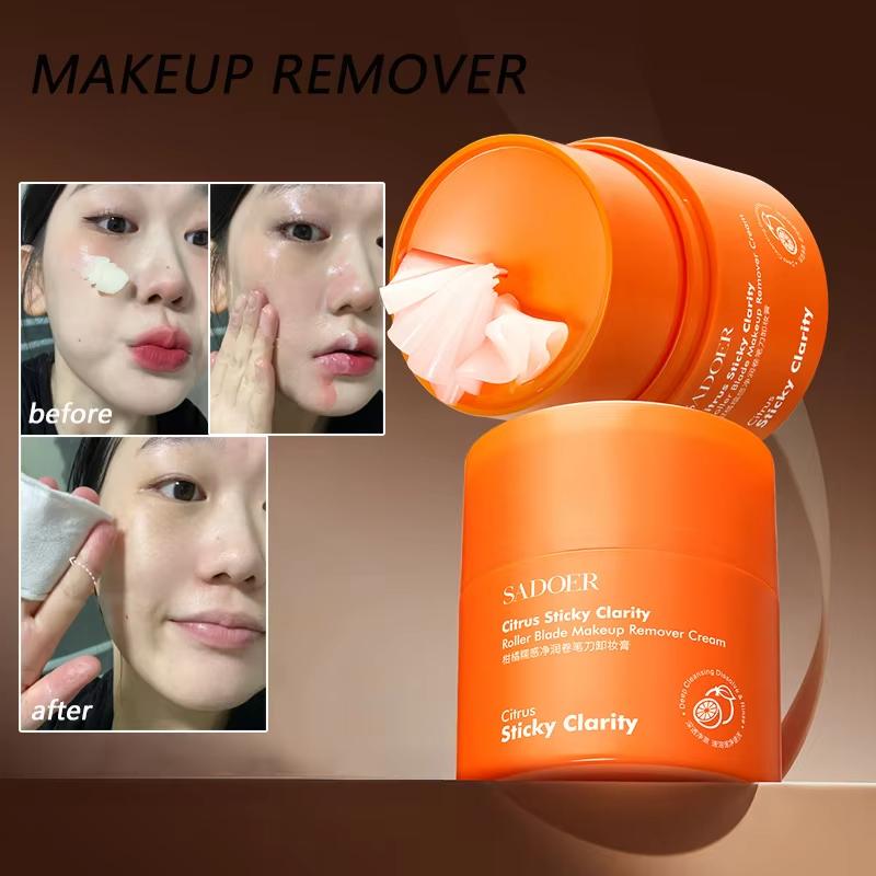 Citrus Makeup Remover Stick Facial Makeup Balm Lip Eye Large Capacity Mild Pencil Sharpener Face Cleansing Balm Cream Skin Care