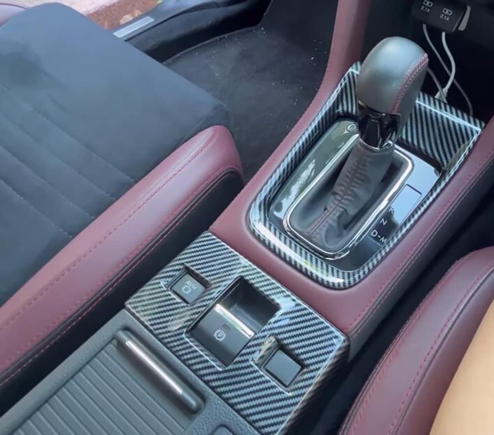 Carbon Fiber Console Switch Panel Gear Shift Stickers for Subaru WRX WRX and VM4 Models Japan Spec Custom Accessory Set of 2 [HIGH FLYING] & S4, VAG,