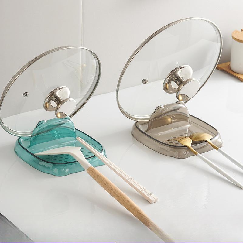 Kitchen Spatula Rack Countertop Lid Rack Cutting Board Cutting Board Lid Rack Artifact Cartoon Integrated Household