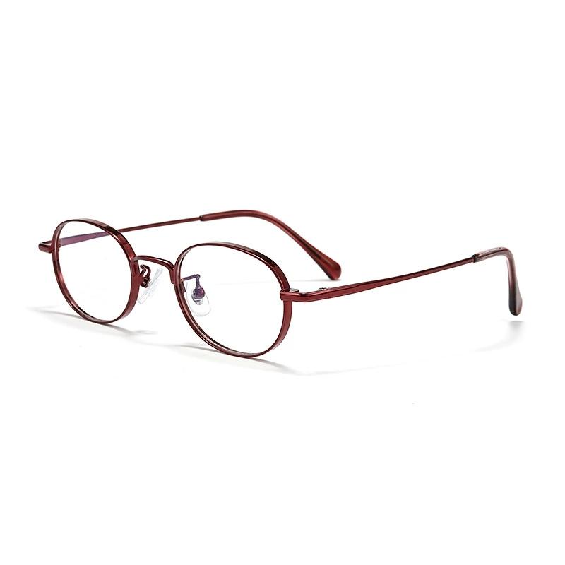 

Minimalist Round Eyeglasses - Pure Titanium Anti-Allergy & Durable Small Frame Retro Hipster Frames For Women/Men