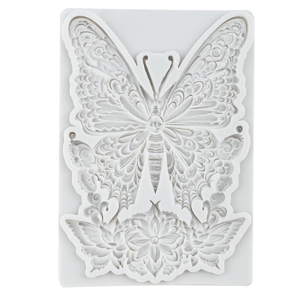 Butterfly Silicone Molds Butterfly Flower Fondant Mold Cake Decorating Tools Cupcake Topper Chocolate Candy Craft Gum Paste Polymer Clay