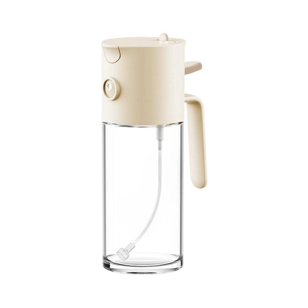 Glass Dual-Purpose Oil Bottle Automatic Oil Dispenser Practical 2-in-1 Oil Sprayer Cooking белый