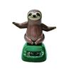 Car Decoration Solar Energy Ornament Adorable Appearance Animal Shaped Car Interior Ornament Hanging Pendant