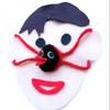 Hand-knitted Halloween funny colorful line mask and hat
