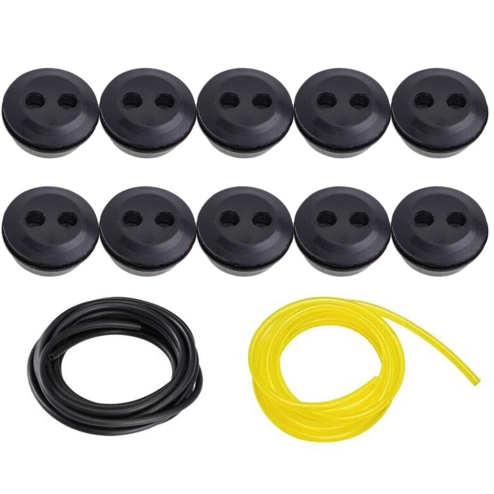 

Fuel Pipe Fuel Tank Grommet 2 Holes Fuel Line Pipe Long Service Life Replacements Rubber Solid High Quality New CHINA