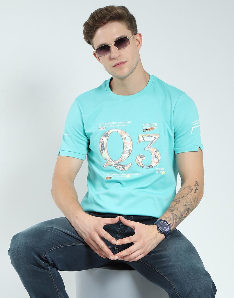 Monte Carlo Men's Regular Fit Printed Half Sleeve T-Shirt
