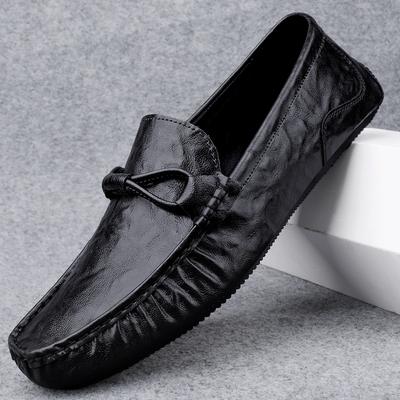 Mode Zachte Mocassins Leer Herenschoenen 2025 Nieuwe Flats Merk Heren Loafers Hoge Kwaliteit Formeel Casual Heren Zakelijk Formeel Bootsschoenen