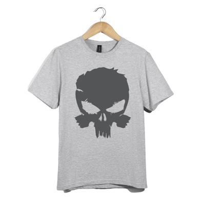 T-shirt Teschio Grunge Unisex Punk Rock Biker Gotico Grafica Tattica Te