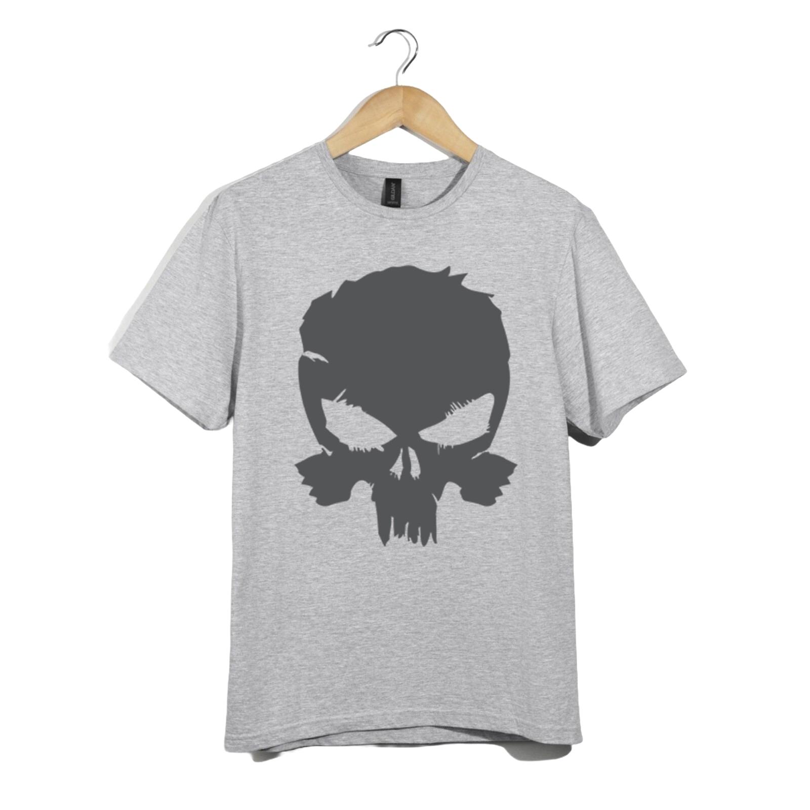 

Grunge Skull TShirt Unisex Distressed Punk Rock Biker Gothic Graphic Tactical Te M