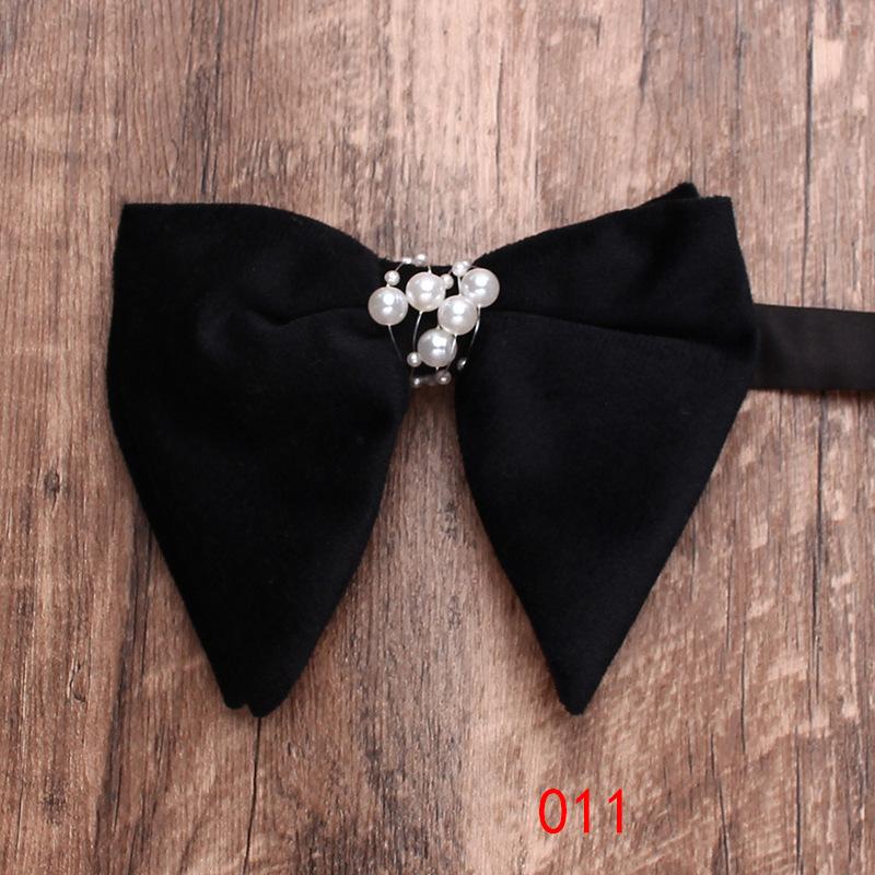 

Черный галстук-бабочка для мужчин, свадебное платье для жениха, свадебная фотосессия, индивидуальные аксессуары из жемчуга, галстук-бабочка