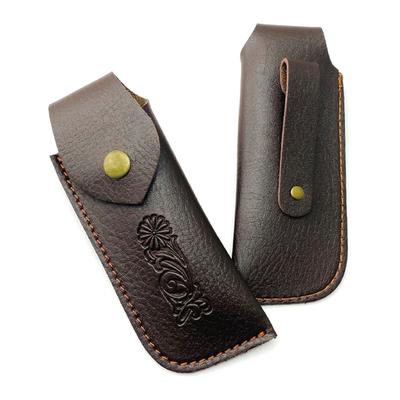 Eleganta knivfickor i PU-material Knivhölster i PU-material Knivfodral i PU Knivslida Knivskydd för samlare entusiaster