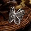 European court British style ring women, butterfly old vintage jewelry TikTok live broadcast new models