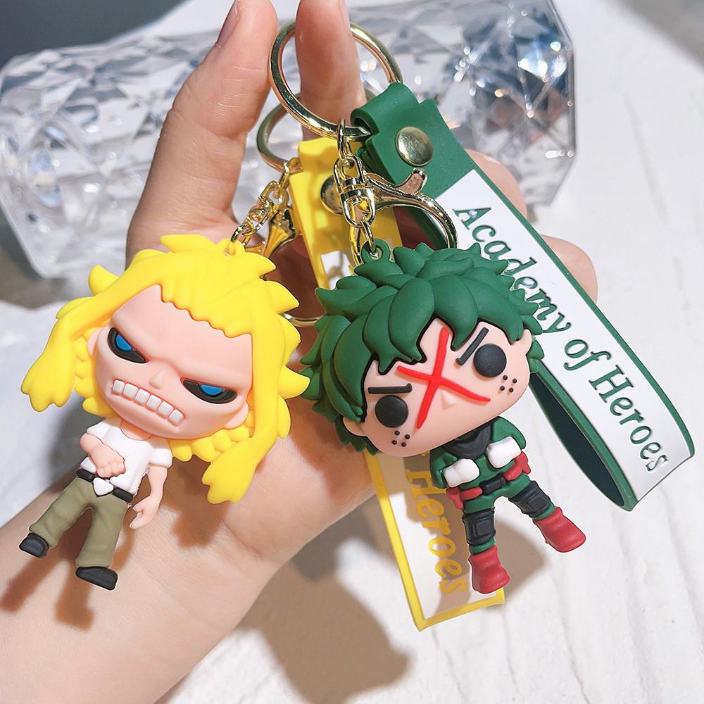 My Hero Academia Keychain Figure Cute Deku Bakugo Shoto Kirishima All Might