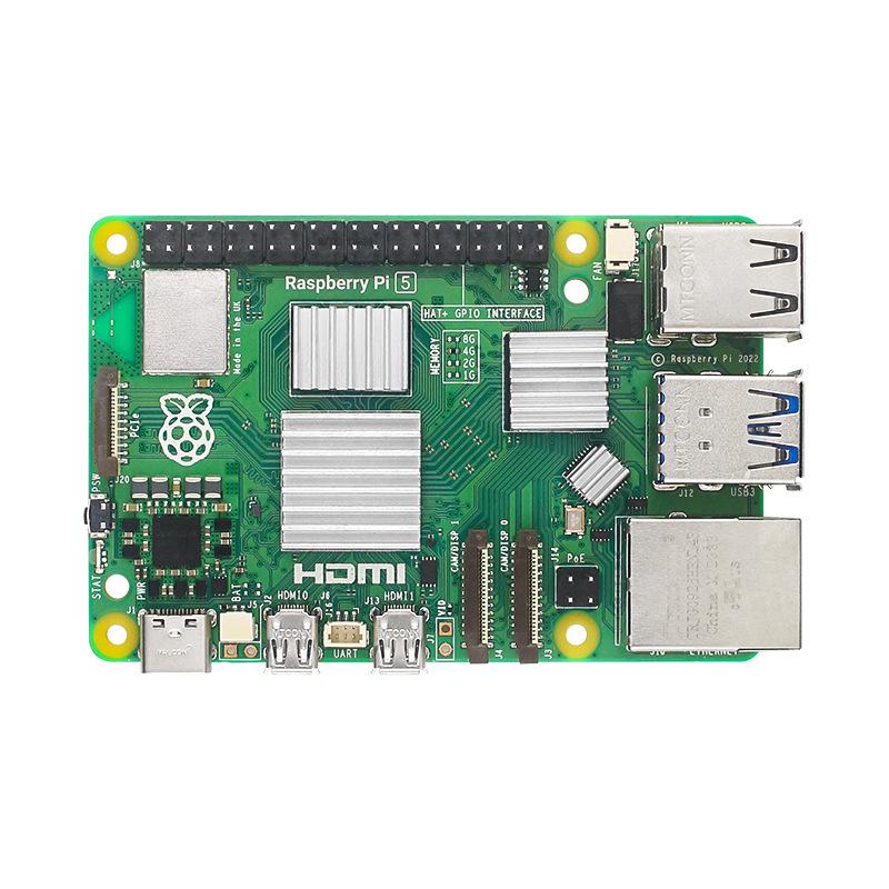 Raspberry Pi 5 Aluminum Heatsink with Thermal Paste for Efficient Cooling