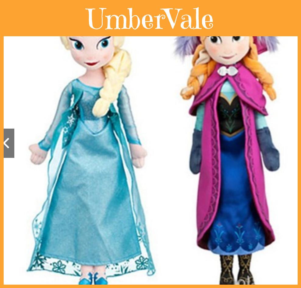 Timeless Design 2018 Disney Frozen Fever Elsa And Anna Plush Dolls Ideal For All Ages