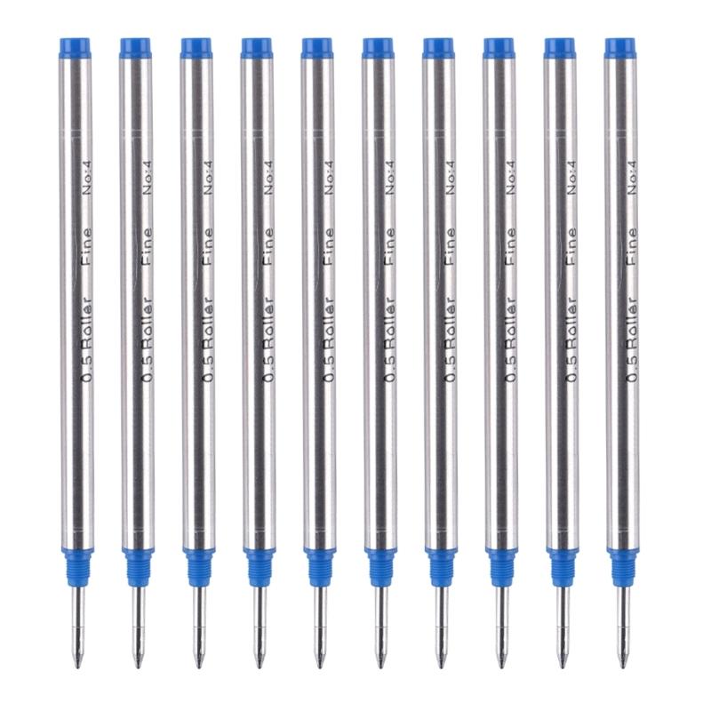10Pcs Replacement Ballpoint Pen Refills Metal Ballpoint Refill Universal Pen Refills 0.5mm OR 0.7mm For Daily Writing