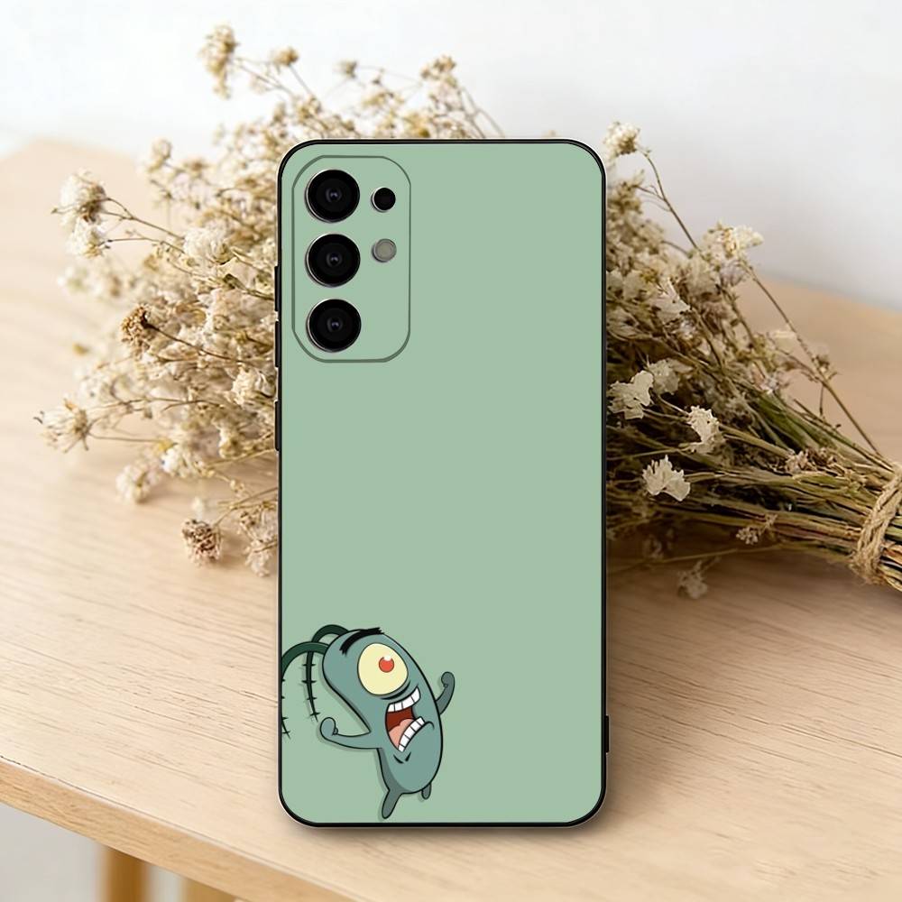 

Animation Chum Bucket Phone Case Black Silicone Soft For Samsung S25,S24,S21,S22,S23,S30,Ultra,S20,Plus,Fe,Lite Samsung S22plus5G
