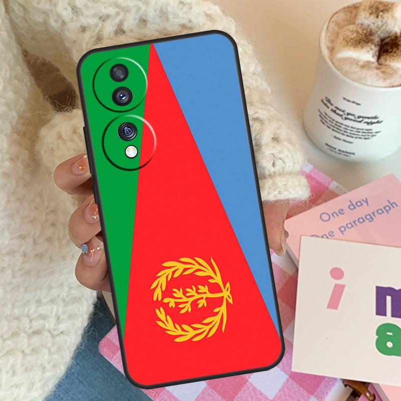 Eritrea Flag For Honor Magic 8 7 5 6 Pro Case For Honor 200 400 50 90 70 Lite X8c X8b X9a X9b X9c X9d Win
