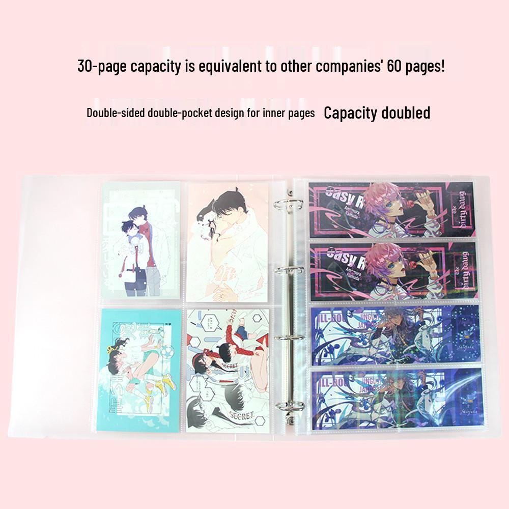 A4 Nine-Pocket Card Album Inserts for Polaroid, Postcards, and Tickets Storage
