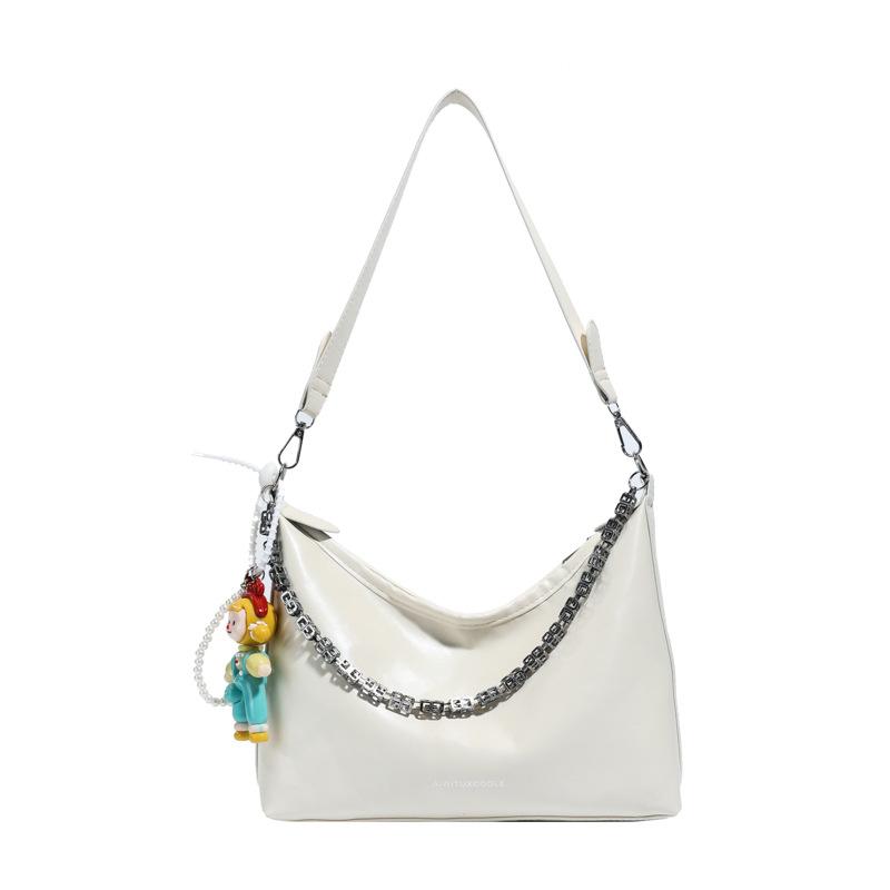 Large-capacity High-end Commuter Chain Shoulder Bag Women's 2025 Summer New Casual Versatile Messenger Tote Bag