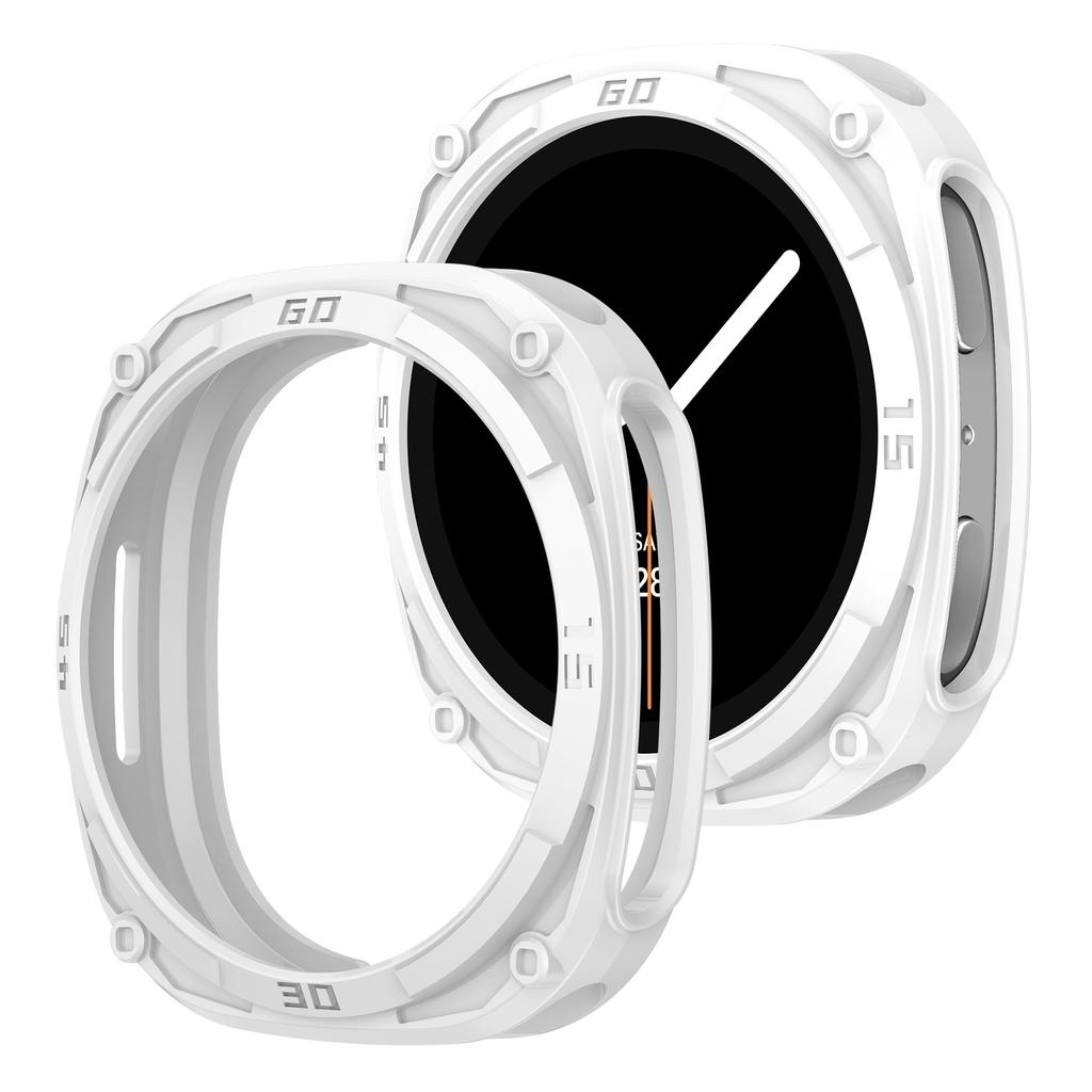 Robustes Lünettengehäuse für Samsung Galaxy 8 44mm 40mm Schutz Zubehör Harter PC Stoßstangenrahmen Skalen Schutz Galaxy watch8 Hülle