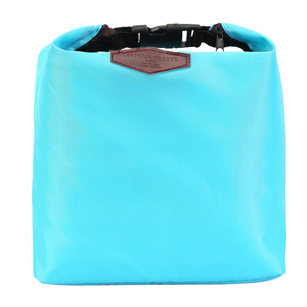 Compact Insulated Lunch Bag Waterproof Nylon Small Cool Box Portable Food Container Bag for Work School Outdoor Picnic