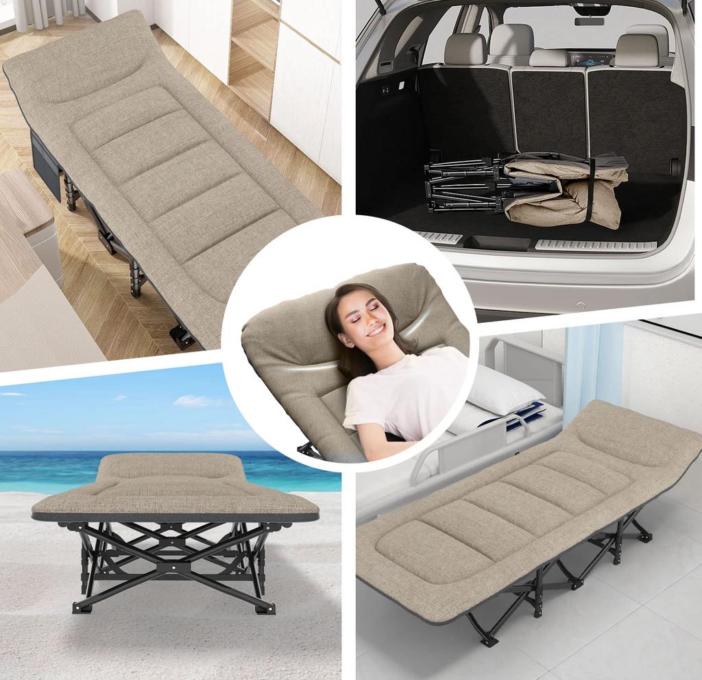 ATORPOK Folding Simple Folding Outdoor Camping Folding Easy To Load Capacity 200kg Bed, Bed, Cot, Bed, Waterproof, Breathable, Lightweight, Bed, Bed,