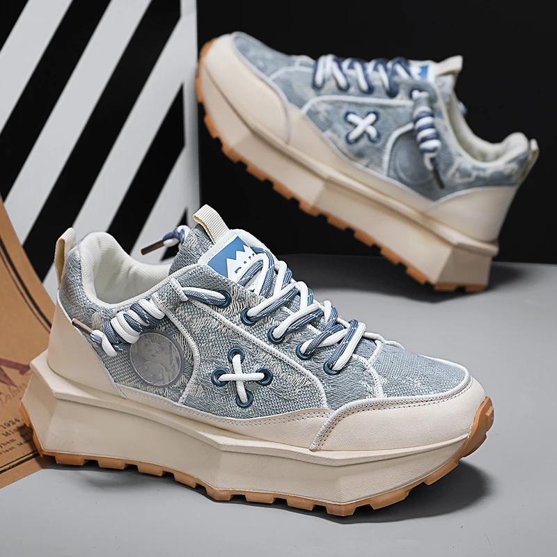 Men's New Thick Soled Versatile Sports Shoes Brand Design Personalized Anti Slip and Wear Resistant Men's Shoes Size39-44