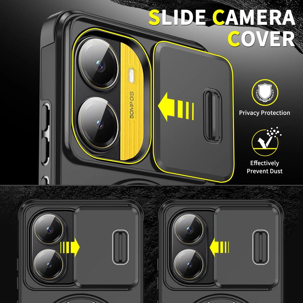 Custodia Robusta con Supporto ad Anello Kickstand per Xiaomi Mi 15T Pro 5G 14T POCO X7 Pro F7 Ultra X6 5G Xiao Mi 15T Xiaomi15t