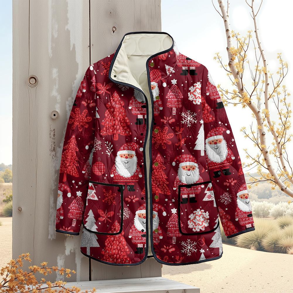 Nová bunda vícebarevné vzorové prvky B1 zipová mikina s kapucí zateplená zimní fleecová trendy vatovaná bunda